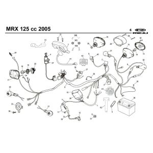 Pièces électriques Rieju MRX 125 bleu 2005 4 temps