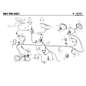 Pièces électriques Rieju MRX pro Black-SRS 2008 2-Stroke