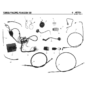 Pièces électriques Rieju Pacific grey 2009 2 temps