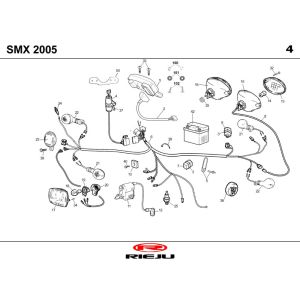 Pièces électriques Rieju SMX bleu 2004 2 temps