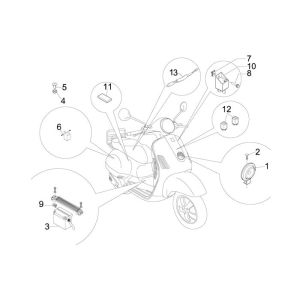Pièces électriques Vespa Lx 45km 4 temps 4 soupapes