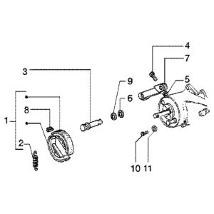 Pièces de frein Piaggio Liberty 4 temps jusqu'en 2005