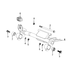 Engine bracket Peugeot Django 125 EFI E4 2018-2020