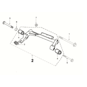 Engine bracket Peugeot Tweet 125 ZS PRO 2021-2022