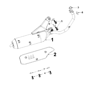 Système d'échappement Django 50 4T Evasion
