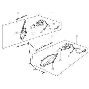 Optique de phareKymco Xciting 500R EVO