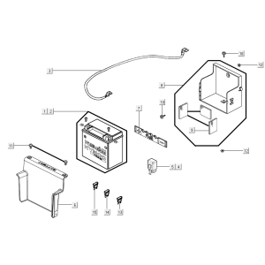 Batterie Kymco Xciting 500R EVO