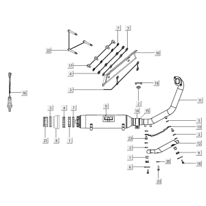 Pot d'échappement Kymco Xciting 500R EVO