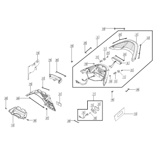 Feu arrière Kymco Xciting 500R EVO