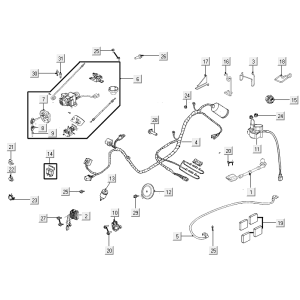 Harnais de fils Kymco New Like 150I E4