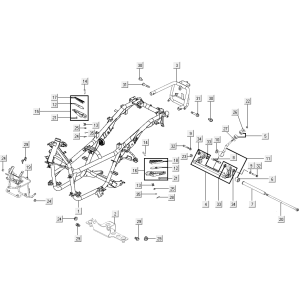 Support moteur Kymco Xciting 500R EVO
