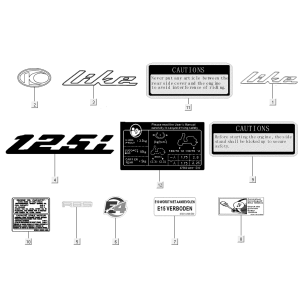 Autocollants emblème Kymco New Like 150I E4