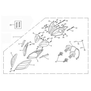 Optique de phareBTC F22