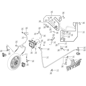 Système de freinage Kymco Xciting 500R EVO