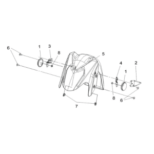 FR. fender Sym Joymax Z 125 E4 BLACK (BK-001U)