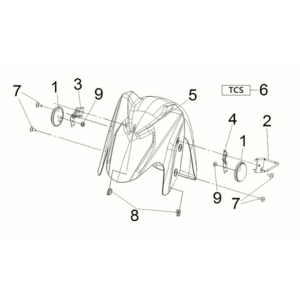 FR. fender Sym Joymax Z 125i E5 2022 SUBMARINE GREY (GY7547UL)