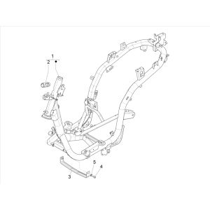 Cadre - Support de verrouillage Piaggio Medley 125 4T IE ABS E4 2016-2019 (EMEA)