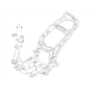 Cadre - Support de serrure à 4 temps Piaggo Zip (euro5 injection IGET)