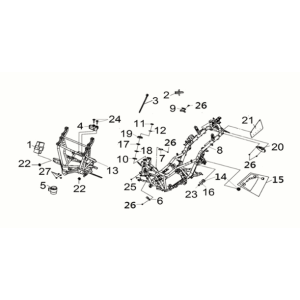 Frame body Sym Joymax Z 125i E5 2022