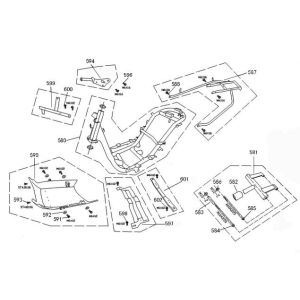 Cadre China Retro Extra rouge mat