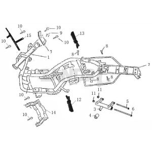 Pièces de cadre BTC Grande Retro GT1 blanc noir