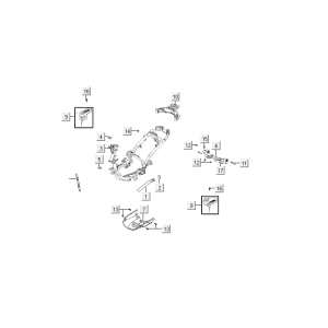 Pièces de cadre Kymco VP50i injection euro 4 tecno silver