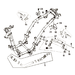 Moteur à suspension Sym Symphony (BK5560) noir