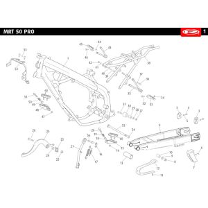 Cadre Rieju MRT pro enduro blanc 2010 2 temps