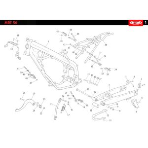 Cadre Rieju MRT SM noir 2010 2 temps