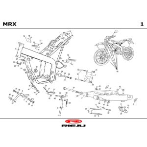 Cadre Rieju MRX Castrol 2001 2 temps