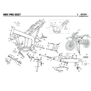 Cadre Rieju MRX pro r-green 2008 2 temps