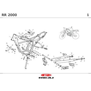 Cadre Rieju RR Castrol 2001 2 temps