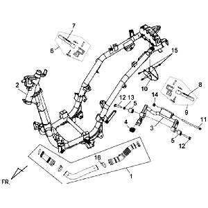 Cadre Sym Symphony SR (BK5560) noir