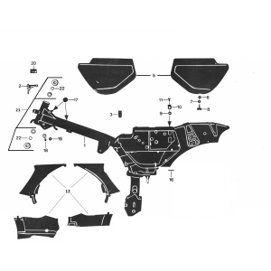 Cadre Zundapp 529 tous types