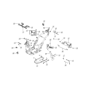 Cadre Kymco People S 50i E4 Bleu