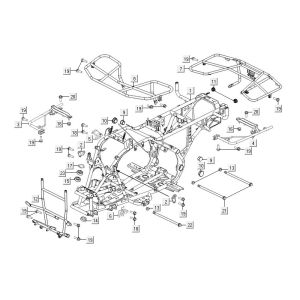 Pièces de cadre Kymco MXU 300R