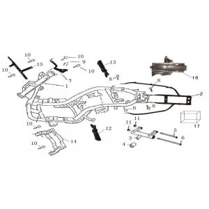 Eléments de cadre AGM GT noir