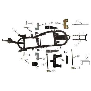 Eléments de cadre AGM LX noir