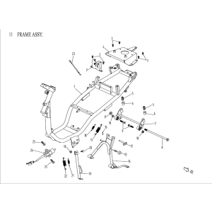 Pièces de cadre AGM Venom green