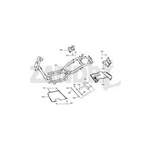 Pièces de cadre Santini Capri 125cc blanc