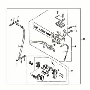 Front brake master cylinder Sym Crox 50 E5