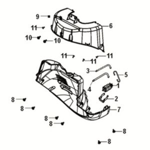 Protection bleue pour Avant Sym Fiddle IV 500 E5