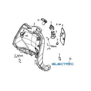 Capot intérieur avant Sym E-Fiddle Primavera Blue (BU2154U)