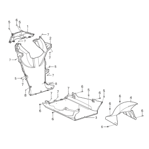 Pare-boue intérieur avant Yadea Voltguard