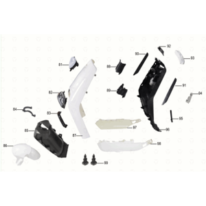 Paroi avant/planche à vent Yadea G5