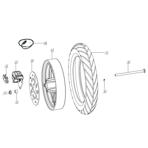 Roue avant - frein Niu N-GT