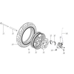 Roue avant - frein Niu M1