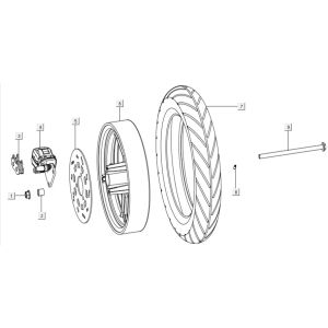 Roue avant Niu NQI Cargo