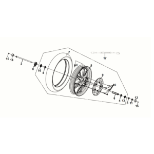 Roue avant Sym Symphony ST 50 E5