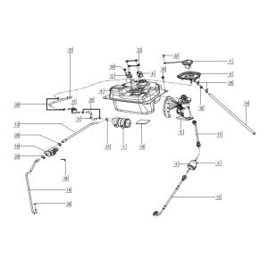 Fuel tank assy Kymco Filly 50 E5+
